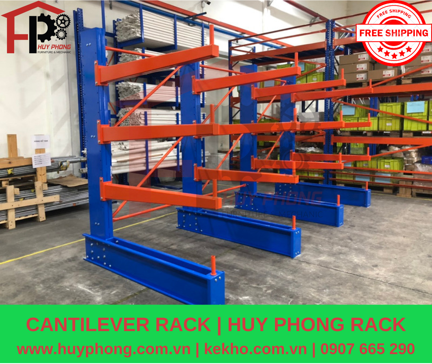 THI CÔNG KỆ TAY ĐỠ - CANTILEVER RACK - KCN VSIP II