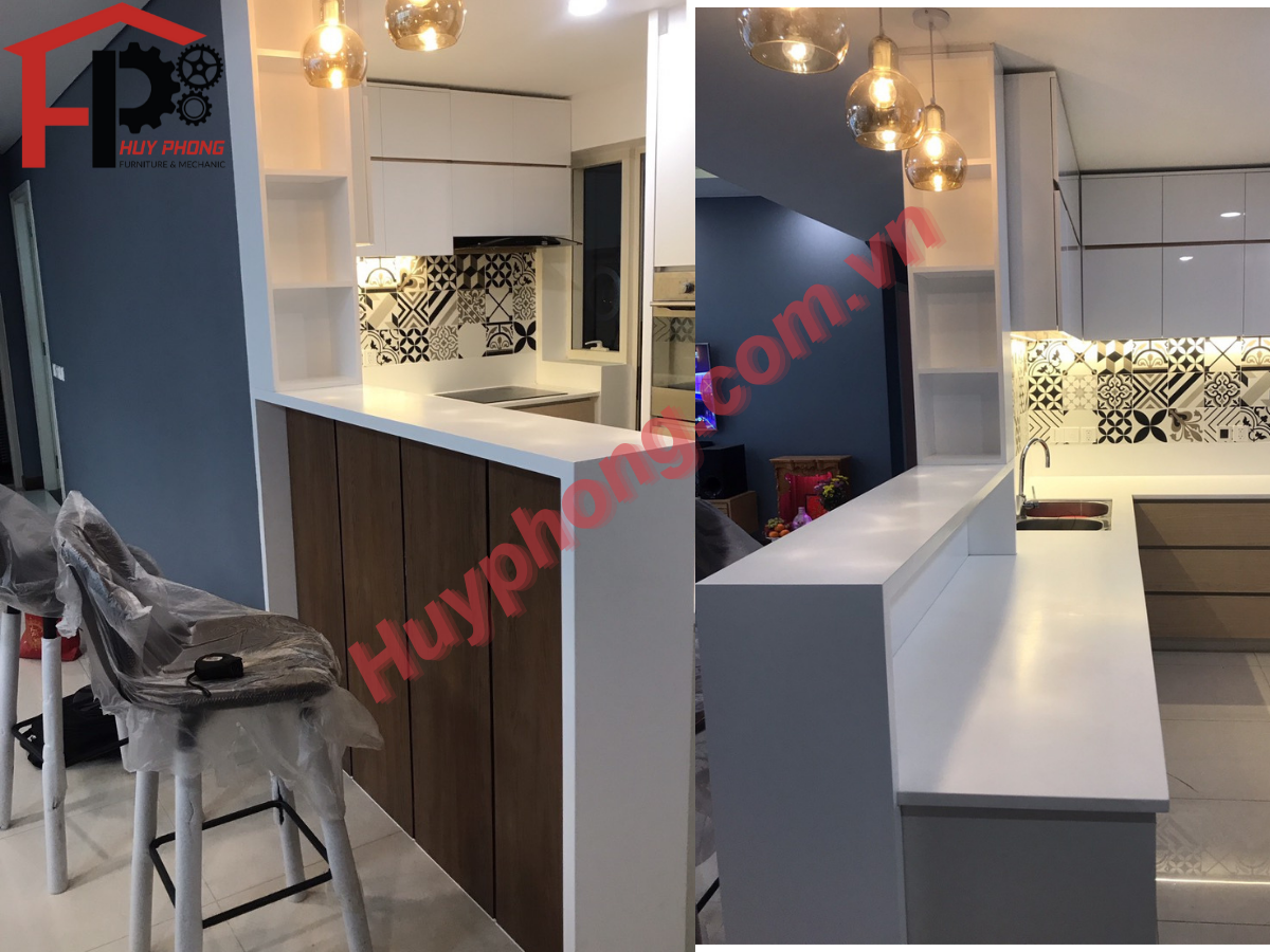 THI CÔNG NỘI THẤT KHU BẾP CĂN HỘ ESTELLA QUẬN 2